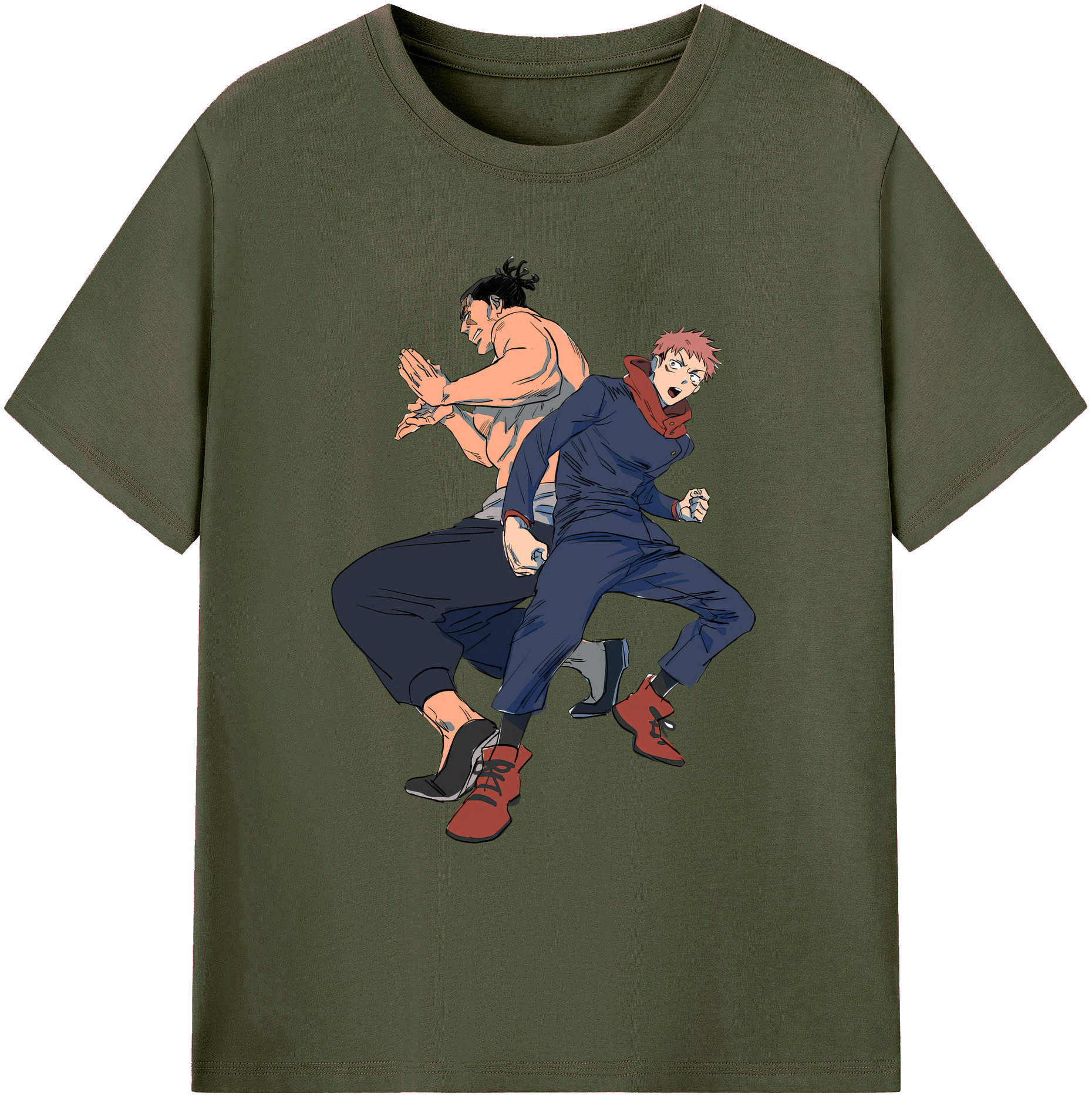 （画像用） 呪術廻戦 Jujutsu Kaisen 綿100％ メンズ半袖Tシャツ｜肌触りやわらか＆通気性